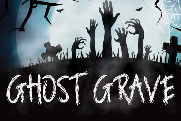 Night Witch Halloween Font PNG with transparent background - Preview 2