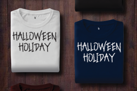 Night Witch Halloween Font PNG with transparent background - Preview 3
