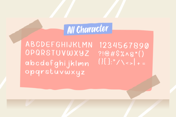Pinkaters Font PNG with transparent background - Preview 3