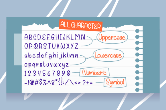 Raiboface Font PNG with transparent background - Preview 5