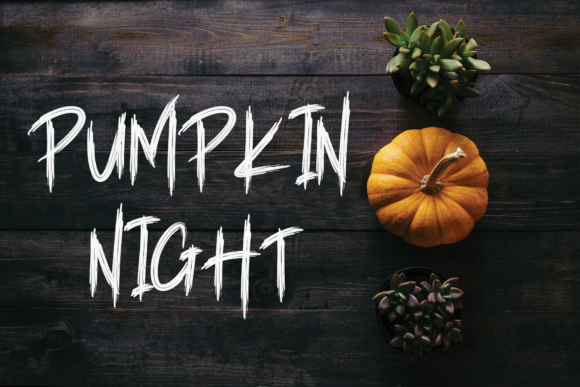 Scarynight Halloween Font PNG with transparent background - Preview 2