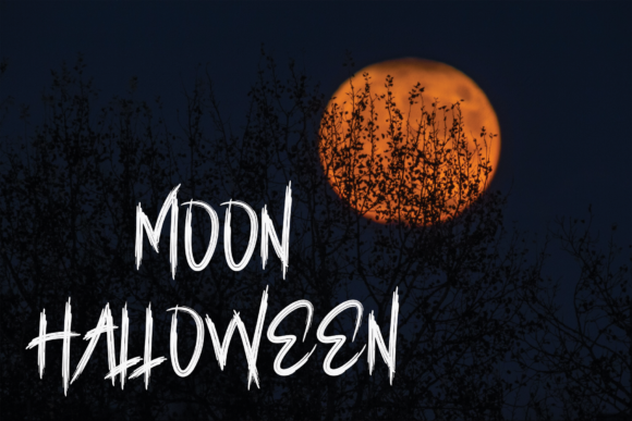 Scarynight Halloween Font PNG with transparent background - Preview 4