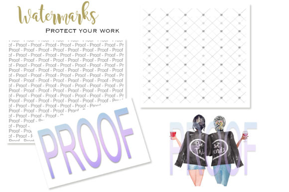 Watermark Sets PNG Grafica Modelli di Stampa Di PrintableHenry Outlet