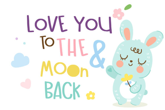 Baby Rabbit Kid Font PNG with transparent background - Preview 2