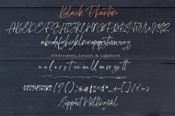 Black Phantom Font - Preview 6