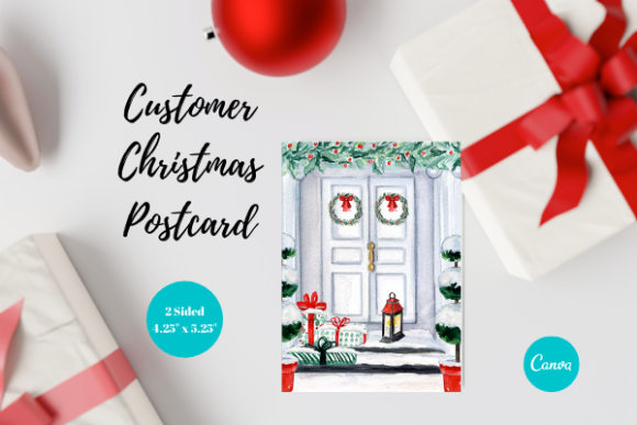 Business Christmas Postcard, Canva, 1