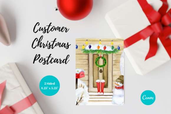 Business Christmas Postcard, Canva, 2