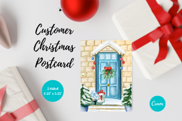 Business Christmas Postcard, Canva, 3