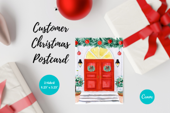 Business Christmas Postcard, Canva 5