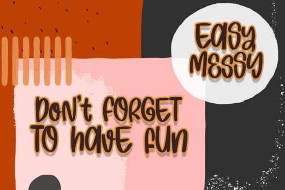 Easy Messy Font - Preview 1