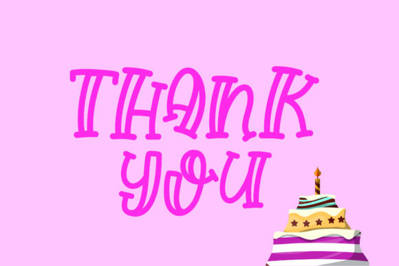 Happy Birthday Font - Preview 4