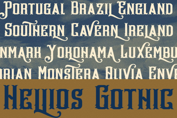 Hellios Gothic Font - Preview 2