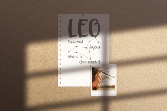 Joyous Leo Font PNG with transparent background - Preview 3
