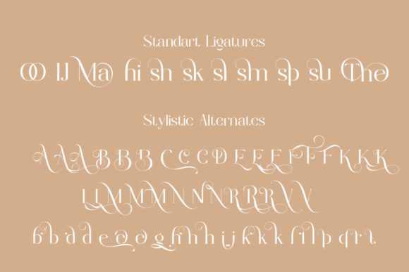 Mislian Font PNG with transparent background - Preview 1