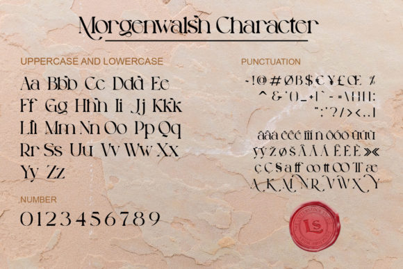 Morgenwalsh Font font preview - 3