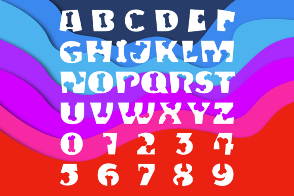 Skel Bone Duo Font PNG with transparent background - Preview 1