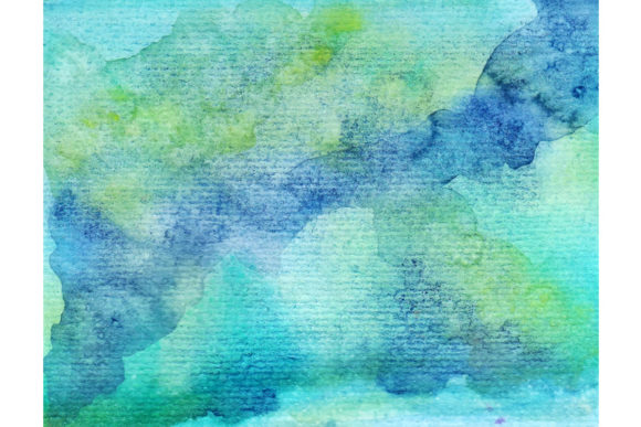 Blue Green Watercolor Background