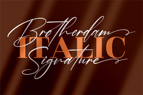Brotherdam Signature Font - Preview 1