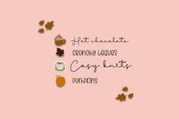 Cuties Autumn Duo Font - Preview 1