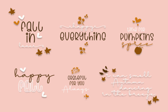Cuties Autumn Duo Font - Preview 3