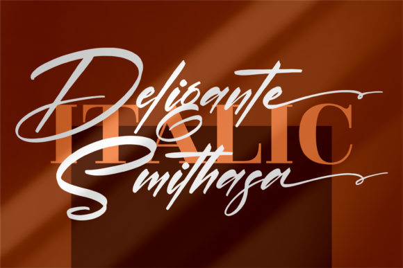Deligante Smithasa Font PNG with transparent background - Preview 1