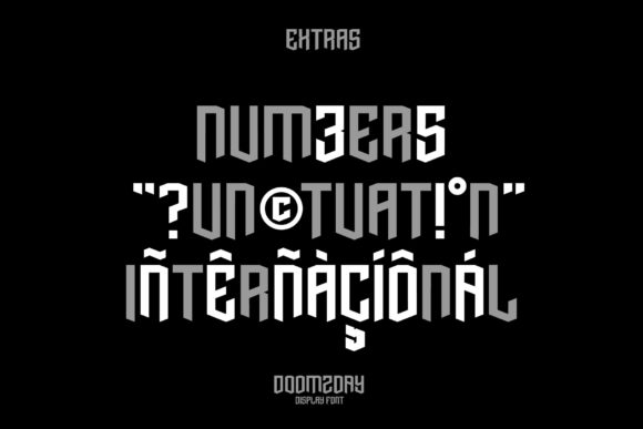 Doomzday Font - Preview 1