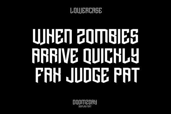 Doomzday Font - Preview 2