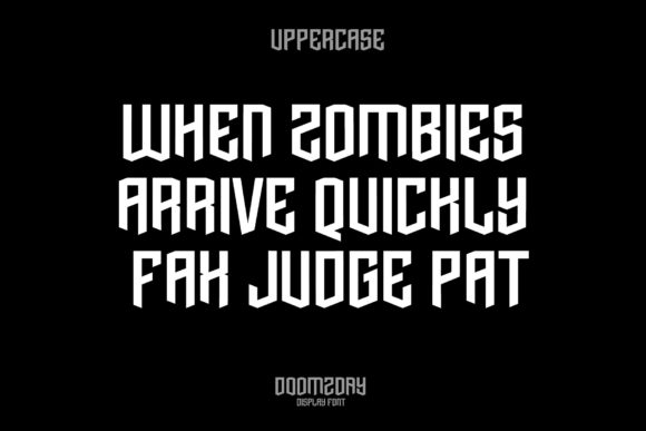 Doomzday Font - Preview 3