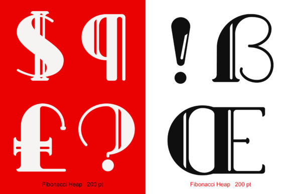 Fibonacci Heap Font - Preview 4