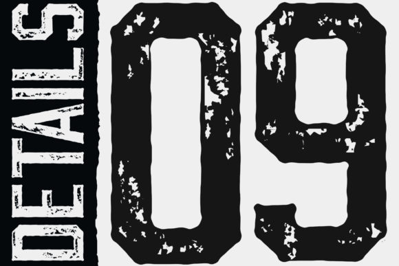 Old Jersey Font PNG with transparent background - Preview 1