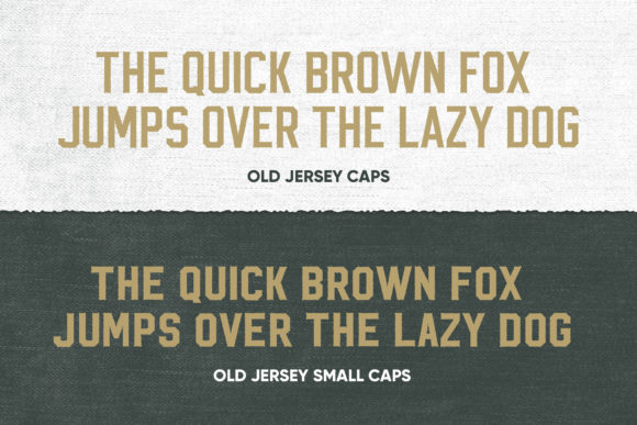 Old Jersey Font PNG with transparent background - Preview 3