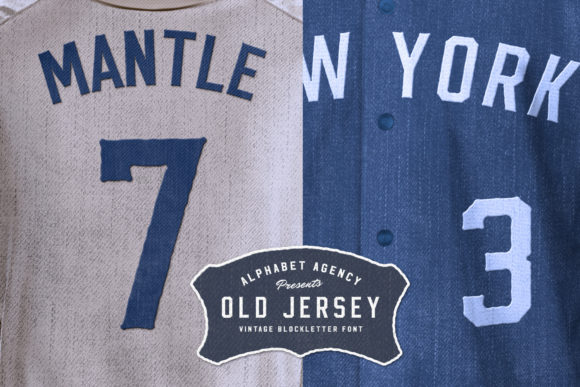 Old Jersey Font PNG with transparent background - Preview 6