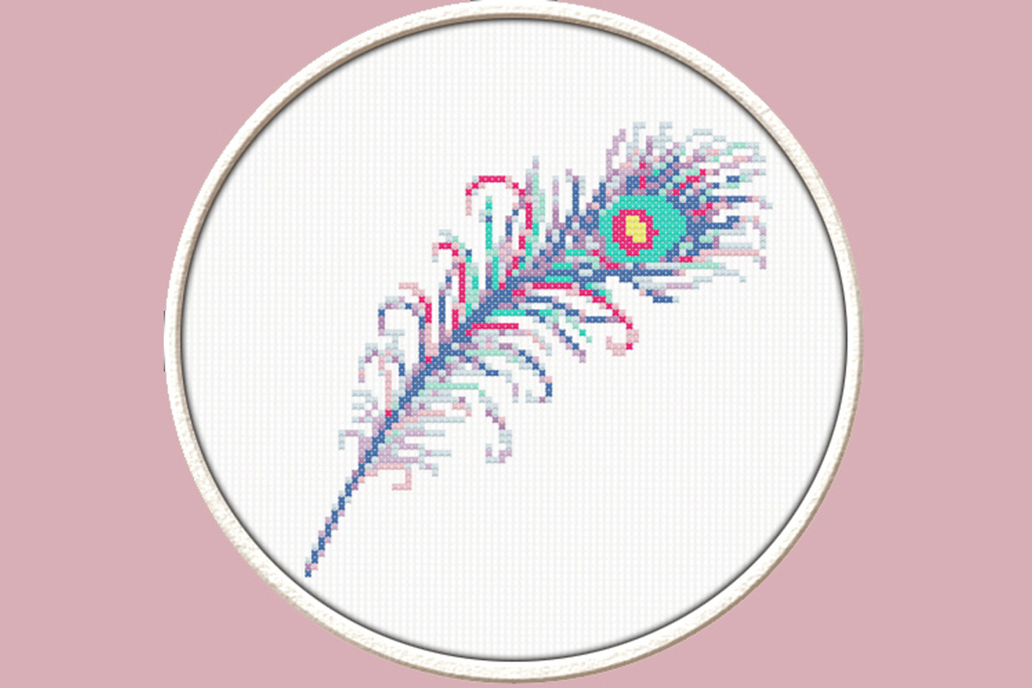 Peacock Feather - Cross Stitch Pattern