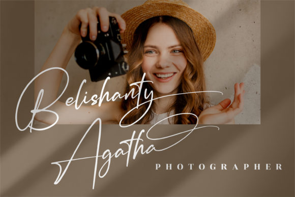 Renattha Signate Font PNG with transparent background - Preview 5