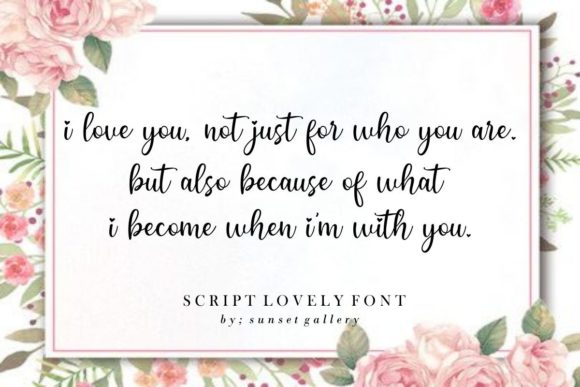 Romantic Fantasy Font PNG with transparent background - Preview 2