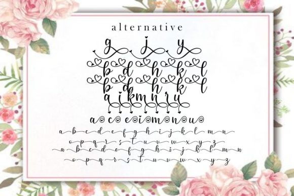 Romantic Fantasy Font PNG with transparent background - Preview 5