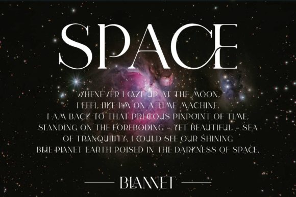 Blannet Font - Preview 1