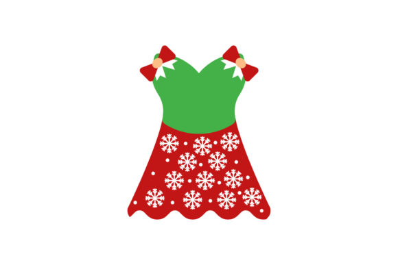 Christmas Icon Teen Girl Dresses Design Graphic by eyeaglestudio  Creative  Fabrica