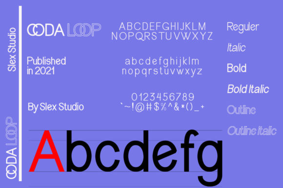 Coda Loop Font - Preview 4
