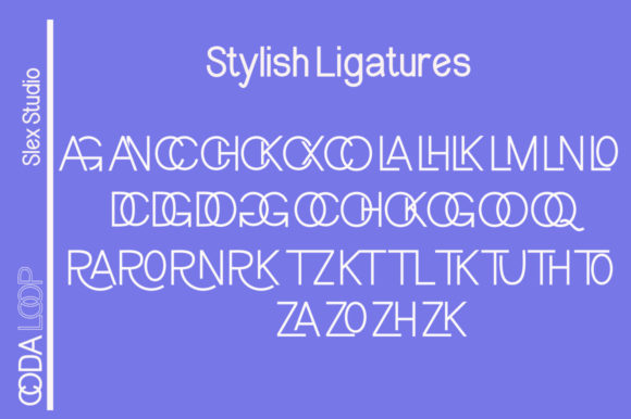 Coda Loop Font - Preview 5