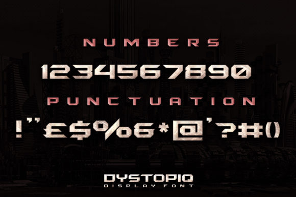 Dystopiq Font - Preview 3