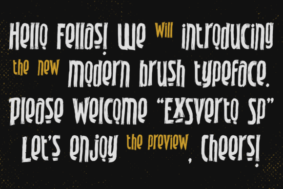 Exsverto Sp Font PNG with transparent background - Preview 1