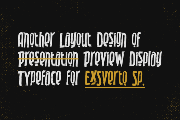 Exsverto Sp Font PNG with transparent background - Preview 3