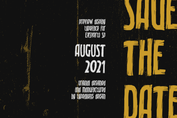 Exsverto Sp Font PNG with transparent background - Preview 4