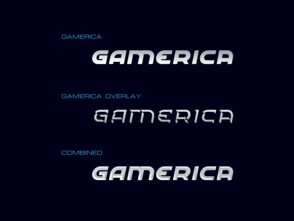 Gamerica Font PNG with transparent background - Preview 1