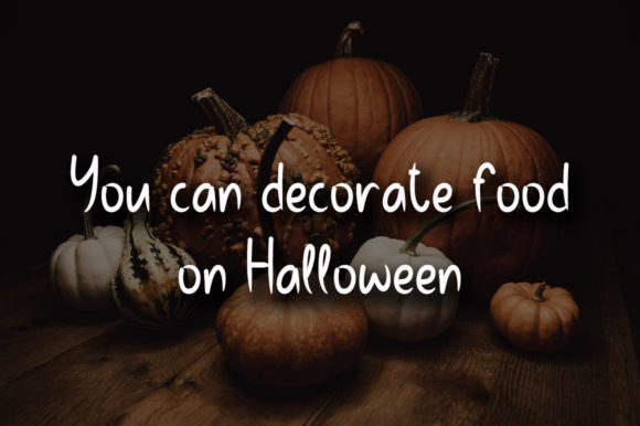 Halloween Food Font PNG with transparent background - Preview 1