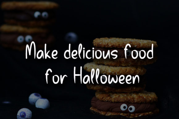 Halloween Food Font PNG with transparent background - Preview 2