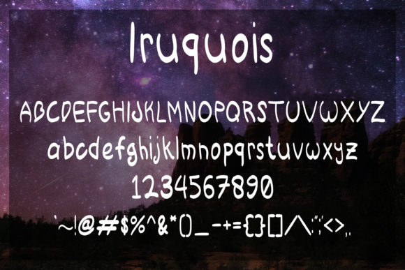 Iruquois Font PNG with transparent background - Preview 4