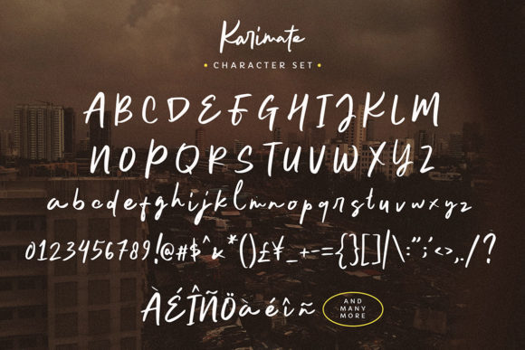 Karimate Font PNG with transparent background - Preview 6