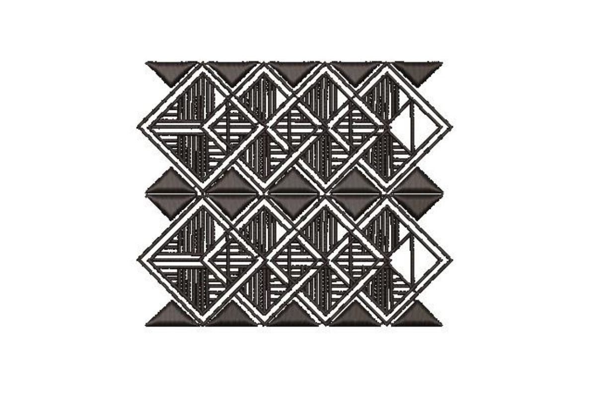 Polynesian Style Rectangular Print